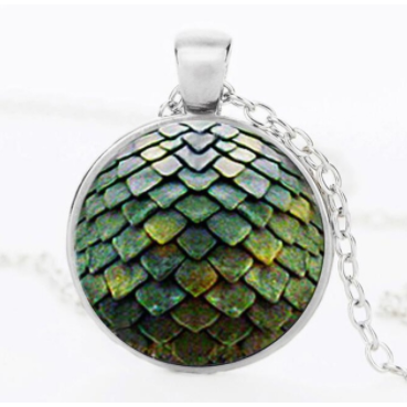 Dragon Egg Scales Pendant Necklace (5 Colors) - Fandom World Store