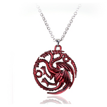 Load image into Gallery viewer, House Targaryen Emblem Pendant Necklace - Fandom World Store