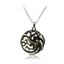 Load image into Gallery viewer, House Targaryen Emblem Pendant Necklace - Fandom World Store