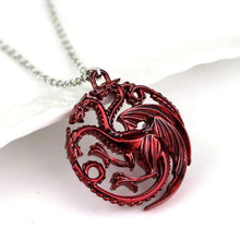 Load image into Gallery viewer, House Targaryen Emblem Pendant Necklace - Fandom World Store