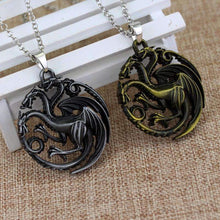 Load image into Gallery viewer, House Targaryen Emblem Pendant Necklace - Fandom World Store