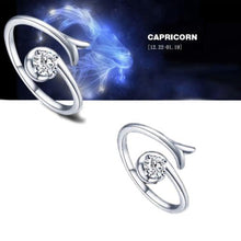 Load image into Gallery viewer, Zodiac Adjustable Silver Ring - Fandom World Store