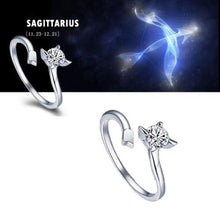 Load image into Gallery viewer, Zodiac Adjustable Silver Ring - Fandom World Store