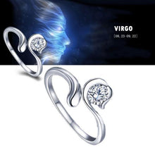 Load image into Gallery viewer, Zodiac Adjustable Silver Ring - Fandom World Store