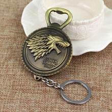 Load image into Gallery viewer, Stark Sigil Bottle Opener Keychain - Fandom World Store