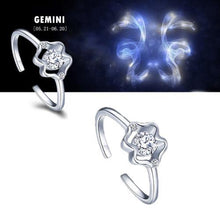 Load image into Gallery viewer, Zodiac Adjustable Silver Ring - Fandom World Store