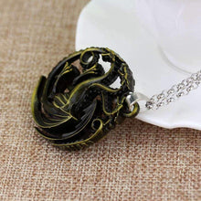 Load image into Gallery viewer, House Targaryen Emblem Pendant Necklace - Fandom World Store