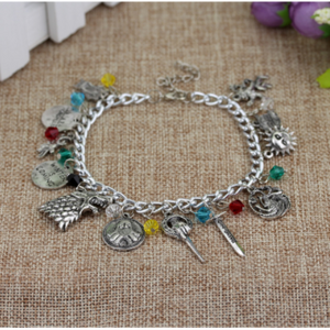 Game of Thrones 12 Charms Bracelet - Fandom World Store