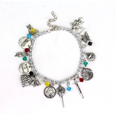 Game of Thrones 12 Charms Bracelet - Fandom World Store