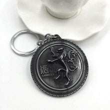 Load image into Gallery viewer, House Lannister Sigil Metallic Keychain - Fandom World Store