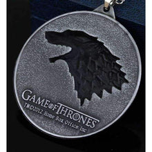 Load image into Gallery viewer, House Stark Sigil Metallic Keychain - Fandom World Store