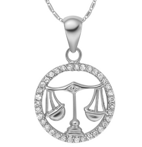 Libra Zodiac Charm Necklace - Fandom World Store