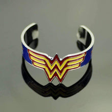 Load image into Gallery viewer, Wonder Woman Red-Blue Logo Bangle - Fandom World Store