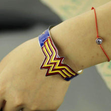 Load image into Gallery viewer, Wonder Woman Red-Blue Logo Bangle - Fandom World Store