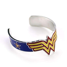 Load image into Gallery viewer, Wonder Woman Red-Blue Logo Bangle - Fandom World Store