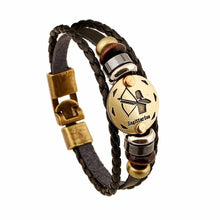 Load image into Gallery viewer, Sagittarius Zodiac Leather Bracelet - Fandom World Store