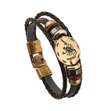 Load image into Gallery viewer, Scorpio Zodiac Leather Bracelet - Fandom World Store